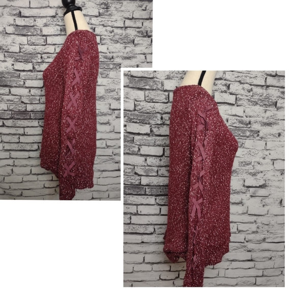 Rock & Republic laced sleeve sweater - Picture 3 of 5